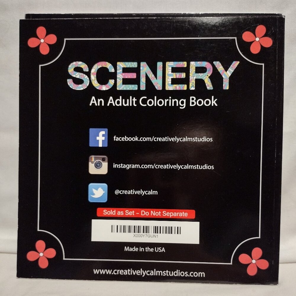 3 Adult Coloring Book Set - Picture 3 of 16